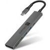 CONNECT IT USB-C hub, 2x USB-A, 1x USB-C, 1x SD karta, 1x MicroSD karta, šedá CHU-5150-AN