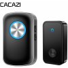 Zvonček CACAZI FA28 Bezdrôtový bezbatériový zvonček - 1x prijímač + 1x tlačidlo - čierny (WDFA28R1B1B)