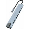 Devia USB-C Hub Pro 8 in 1 EC706 - Deep Gray 6942297125902