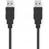 Nedis CCGL60000BK30 USB 2.0/ zástrčka USB-A - zástrčka USB-A, 3m, černý