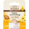 Green Pharmacy Honey Lip Balm výživný balzam na pery SPF 10 bez silikónov, parabénov a farbív 3.6 g