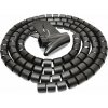 Organizér káblov AlzaPower Cable Tube 2,5m čierna (APW-COGCT2B)