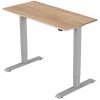 Delso Výškovo nastaviteľný stôl ADJUSTER 80 x 140 cm dub vicenza / sivá