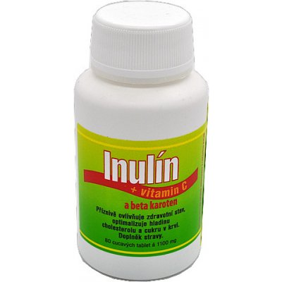 Hemann Inulín tabliety 1,1 g s vitamínm C a beta karoténom 80 tabliet