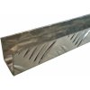 Arcansas U-Profil prírodný hliník, razba Check design 23,5 x 23,5 x 1,5 x 1000mm