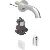Geberit Piave - Elektronická umývadlová batéria pod omietku, napájanie z generátora, easy to clean, kefovaná nerezová 116.286.SN.1