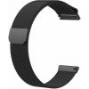 Oceľový náramok Ricardo 20mm (pro Garmin Fenix 8/7S/6S (43mm), aj.), čierny, QuickFit