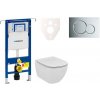 Cenovo zvýhodnený závesný WC set Geberit do ľahkých stien / predstenová montáž + WC Ideal Standard Tesi 111.355.00.5NF2