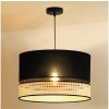 Duolla Duolla - Luster na lanku DOUBLE RATTAN 1xE27/15W/230V pr. 40 cm čierna/béžová DU603652 + záruka 3 roky zadarmo + záruka 3 roky zadarmo