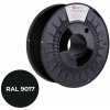 C-TECH Tisková struna (filament) PREMIUM LINE, ABS, dopravní černá, RAL9017, 1,75mm, 1kg