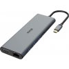 Akasa AK-CBCA28-18BK USB-C® dokovacia stanica Vhodné pre značky: univerzálny integrovaná čítačka kariet, napájanie USB-C®; AK-CBCA28-18BK
