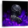 Sablio Obraz BLACK PANTHER Fialová luminiscencia - 50x50 cm