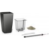 Lechuza geobra Kvetináč Lechuza Maxi Cubi all-in-one set Farba: Antracitová