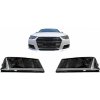 KITT Bumper Lower Grille ACC Covers Side Grilles suitable for Audi A4 B9 Sedan Avant (2016-2018) RS4 Design Silver Edition