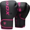 Boxerské rukavice RDX F6 Kara – čierno-ružové