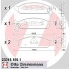 Sada brzdových platničiek kotúčovej brzdy ZIMMERMANN 23318.160.1