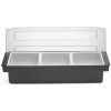 Bar up Zásobník na nápoje - 3 náplne, Bar up, Čierna, 480x150x(H)100mm