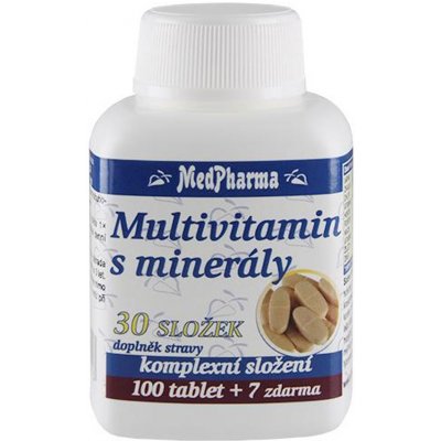 MedPharma Multivitamín s minerály 30 složek 107 tabliet