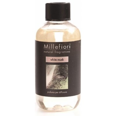 Millefiori Natural White Musk Bílé pižmo Náplň do difuzéru pro vonná stébla 250 ml