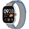 eses Nylonový remienok pre Xiaomi Redmi Watch 4, 5, 6 a Smart Band 8 Pro a 9 Pro - Modro šedý