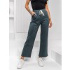 Zelené dámske teplákové wide leg nohavice Bolf W5213