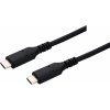 C-TECH CB-USB4-05B USB 4.0, Type-C (CM/CM), PD 100W, 40Gbps, 0,5m, černý
