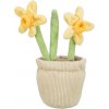 Narcisy v kvetináči, plyšová hračka pre psov, 25 cm