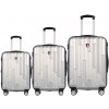 Sada cestovných kufrov TUCCI Riflettore T-0272/3 ABS - strieborná