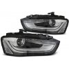 TUNING-TEC Predné svetlá, Audi A4, B8, 2012-2015, True DRL, Black