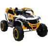 Detské elektrické auto žlto-biele 4x4
