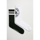  Converse ponožky Fashion Crew 360 Chuck Patch 2 Pack E556A/White/Black