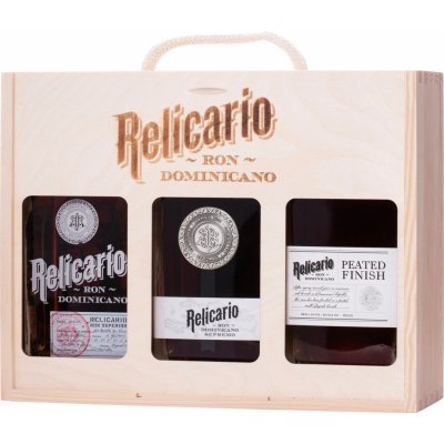 Relicario Ron Dominicano 3 x 0,7 l (set v drevenej krabici)