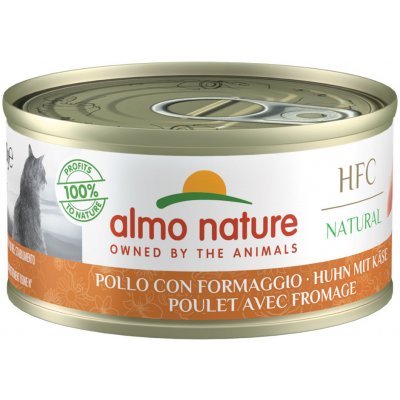 Výhodné balenie Almo Nature HFC Natural 24 x 70 g - kuracie so syrom