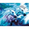 Zuty – Maľovanie Podľa Čísel – Dva Kone V Modrej, 40 × 50 cm, Plátno + Rám 8596530093930