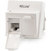 Keline zásuvka Modulo45, Category 5E, 2xRJ45/u, podlahová / do žľabu, osadená s KEJ-C5E-U-TL 601125+KEJ-C5E-U-TL(2)