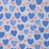 Bavlnený popelín so srdiečkami 1 m