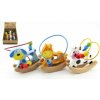 Teddies Labyrint zvířátka dřevo - 3 druhy, 822642