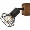 RABALUX 3137 Zeus nástenné bodové svietidlo/spot 1xE14 drevo, matná čierna