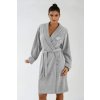 Dámsky župan froté Hannah sivý 4XL