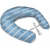 Sablio Tehotenský vankúš Modro-biele pruhy