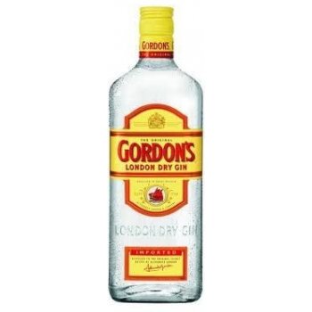 Gordon's London Dry Gin 37,5% 1 l (čistá fľaša)