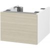 Dreja Doplnková skrinka pod dosku DSD SZZ1 40 (výška 30 cm) - N01 Biela lesk / D04 Dub