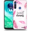 Picasee silikónový prehľadný obal pre Motorola Moto G8 - Sladké sny