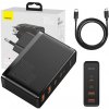 Baseus GaN2 Pro nástenná nabíjačka, 2x USB + 2x USB-C, 100W, EU (čierna) 026519