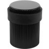 Walteco Dizajnová ryhovaná zarážka Ø 34x40mm, matná čierna , 40290