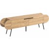 TV stolík v dekore duba v prírodnej farbe 195x57 cm Saluso – Marckeric
