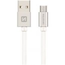 Swissten 71522203 USB - microUSB, 1,2m, stříbrný