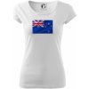 Nový Zéland fotka vlajky - Pure dámske tričko - M ( Biela )