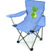 BasicNature Detské Kempingové kreslo modrý dinosaurus
