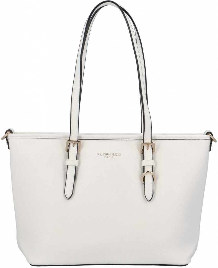 Flora & Co dámska elegantná kabelka cez rameno biela Elmary biela